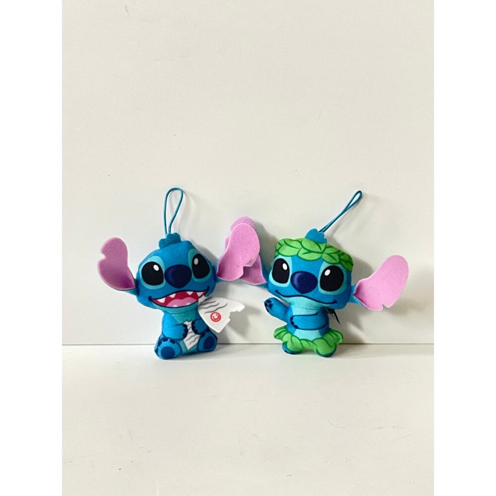 Pair Disney Lilo and stitch dolls plush hanging figures